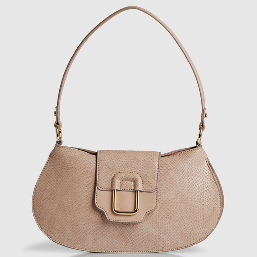 New -  Naturalizer BEANIE Textured Shoulder Bag - Tan